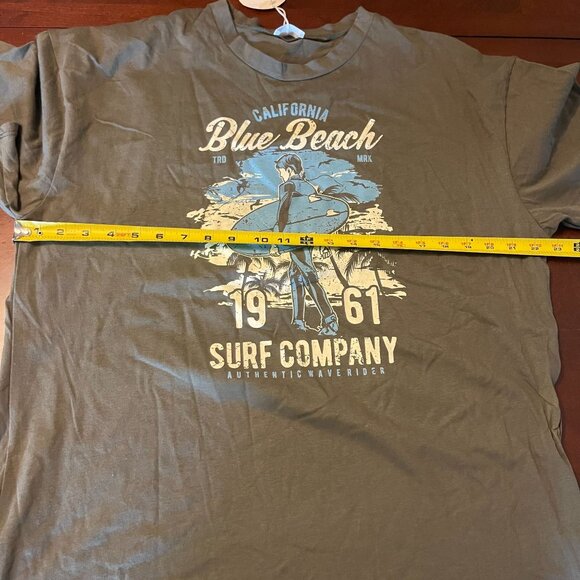 12PM Graphic T-Shirt L/G California Blue Beach Surf Company 1961 - Picture 7 of 7